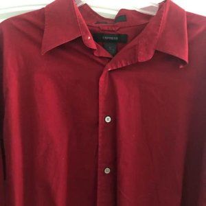 four men's dress shirts:  great brands! Express, CK,